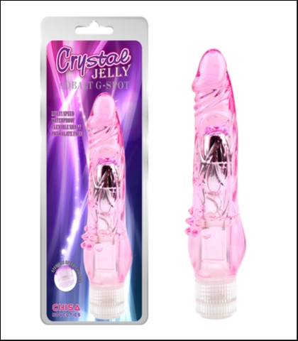 Roze vibrator - 21cm - cobalt g spot pink - tag suteren