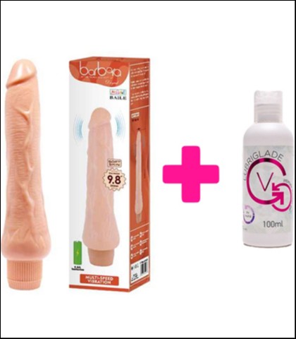Realisticni vibrator soft skin + lubirkant - tag zenski program